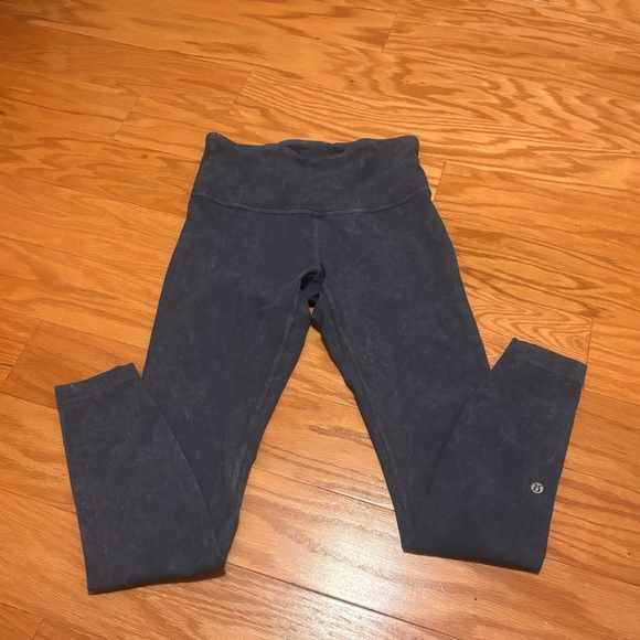 Lululemon High Rise Tight Leggings Washed Deep Blue/Gray Size 6 - Picture 1 of 5